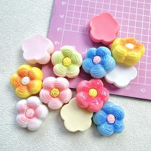 Kit <span class=keywords><strong>de</strong></span> Matériaux DIY pour Coque <span class=keywords><strong>de</strong></span> Téléphone Portable Motif Mille-Feuilles Floraux, Accessoires en Résine, Pinces à Cheveux, Élastiques à Cheveux - Product Image 4