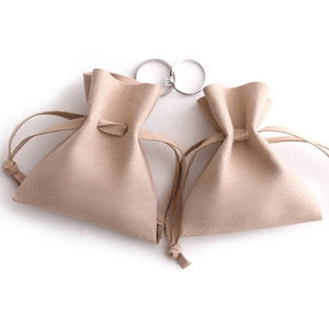 Bolsa de Embalaje de Joyería de Microfibra de Lujo para Collar, Anillo, Pendientes, Bolsa con Cordón y Logotipo Personalizado - Product Image 3