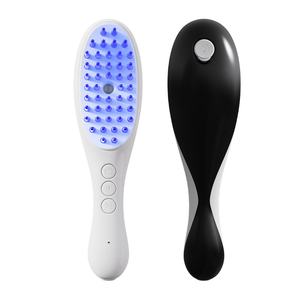 Masseur de tête méridien à lumière rouge ionique Guide liquide de peigne anti-perte de cheveux électrique pour le soin des cheveux Produit multi-<span class=keywords><strong>styler</strong></span> - Product Image 5