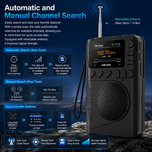 Nuovo Modello 2026 <span class=keywords><strong>Radio</strong></span> <span class=keywords><strong>Digitale</strong></span> Portatile LCD Wireless BT Multifunzione DAB/DAB+ in Plastica - Product Image 5