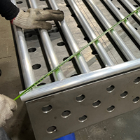 Structure de support métallique soudée en tube circulaire en acier inoxydable sur mesure pour tables, présentoirs, équipements et projets