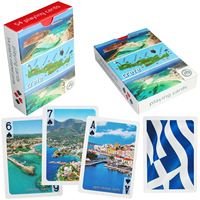Cartes à jouer promotionnelles personnalisables de haute qualité, en papier avec vernis brillant, pour usage familial