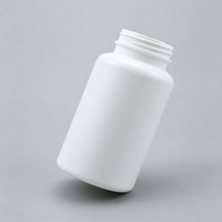 Flacon de pilules médical en HDPE de 250 ml avec bouchon à visser résistant aux enfants, emballage écologique pour comprimés, vitamines, soins de santé