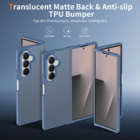 Étui de téléphone portable antichoc Sanfeng pour Samsung Z Fold 6 7 8 Ultra, emballage personnalisé, logo, bleu, toucher doux, coque de téléphone en gros