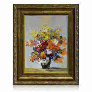 Impressionnisme <span class=keywords><strong>moderne</strong></span>, <span class=keywords><strong>bouquet</strong></span> coloré, nature morte, <span class=keywords><strong>peinture</strong></span> à l'huile sur toile faite à la main, <span class=keywords><strong>peinture</strong></span> florale abstraite pour la décoration d'hôtel, taille personnalisée - Product Image 2