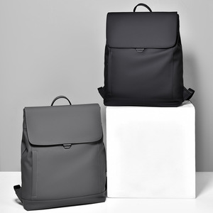 Sac à dos pour homme 20-35L imperméable avec compartiment pour ordinateur, usage quotidien, couleur unie noir gris vert militaire, automne 2024 - Product Image 2