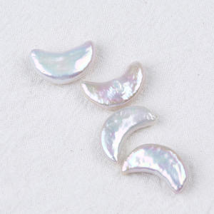 Perles de culture d'eau douce naturelles, forme baroque, lune, non poreuses, pour la création de bijoux DIY - Product Image 4