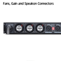 Büyük Güçlü D Sınıfı Güç Amplifikatörü 2 Kanal 2000W 8 Ohm Modern Tasarım EX-152-2 Stereo Paralel ve Köprü Modu