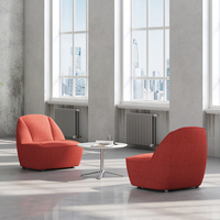 Hochwertiger Moderner Modularer Plüsch-Sessel mit Einzelkissen, Hochdichter Schaumstoff, Kunststoffgleiter für Büro, Hotel, Schulen