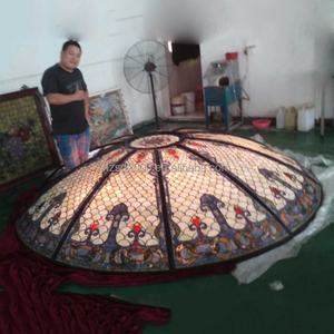 Dôme Tiffany en vitrail avec structure en fer pour bars, villas, hôtels et églises – Fournisseur direct usine - Product Image 5