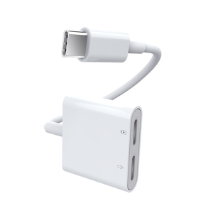 Chất Lượng Tốt 2 Trong 1 <span class=keywords><strong>USB</strong></span> C Sạc Âm Thanh <span class=keywords><strong>Adapter</strong></span> Splitter Loại C Headphone Jack <span class=keywords><strong>Adapter</strong></span> Cho Iphone15 Android Điện Thoại - Product Image 1
