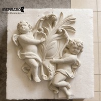 Pièce décorative en céramique moulée en forme de rosette pour plafond, fond central et décoration murale intérieure