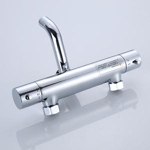 Robinet thermostatique de bain-douche à corps chromé avec cartouche céramique et levier unique - Product Image 1