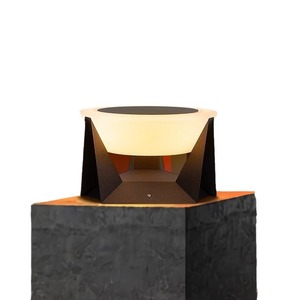 Modern Outdoor IP65 Waterproof Aluminum Alloy LED Solar Pillar Lights High Efficiency 5-Year Warranty CRI 95 <b>for</b> <b>Fence</b> Gate - Product Image 4