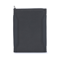 En stock, porte-documents en cuir de vachette noir de style coréen, porte-passeport et porte-carte d'identité pour les voyages