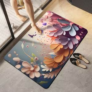 Vente chaude 3D Imprimé Motifs Peinture À L'huile Salle De Bains Tapis Super Absorbant Tapis De Douche Ensemble Morden De Luxe Anti-dérapant À Séchage Rapide <span class=keywords><strong>Carpe</strong></span> - Product Image 5