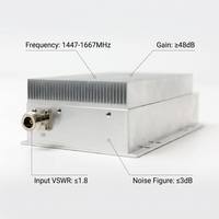 Module amplificateur de signal de téléphone satellite haute puissance 1447-1467 MHz 13W 25W 50W personnalisable, amplificateur de puissance RF avec télécommande