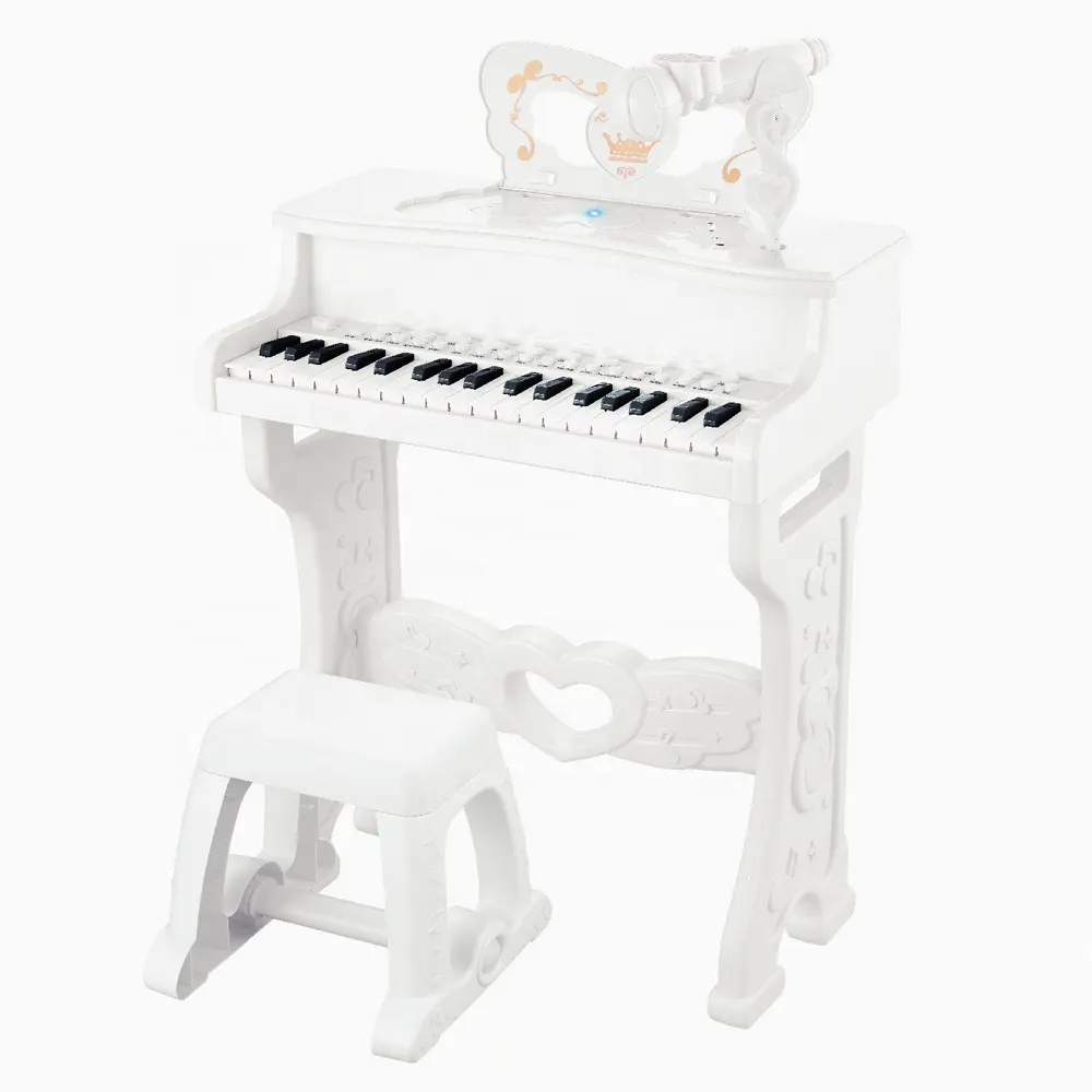 Multi-functional 37 keys singing keyboard kids musical instrument toys electronic organ toy piano for girl child with microphone