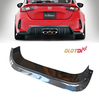 Diffuseur arrière en fibre de carbone sèche de style VRS, panneau de garniture, spoiler, séparateur pour Honda Civic 11e génération FL5 Type R 2022-2023
