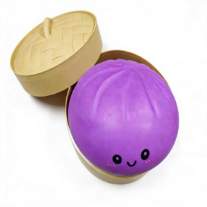 Juguete de simulación de panecillo al vapor de 25 cm, súper grande, con música de amasado, bola de harina de descompresión, de rebote lento, para toda la familia, con forma de vaporera - Product Image 5