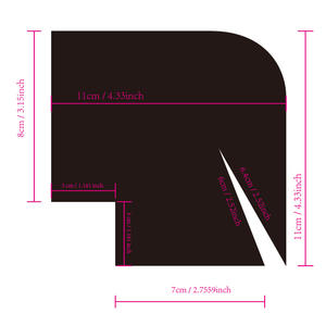 Herramienta Profesional de Peluquería Fácil de Limpiar y Duradera, Guía para Delinear el Cabello de Plástico, Rociador de Color para Barberos, Tarjeta Delineadora de Cabello - Product Image 4