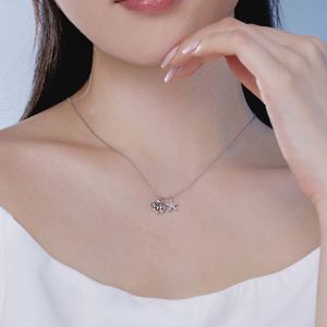 Collier Dylam Nouvelle Collection Été en Argent S925 Plaqué Or 18K avec Chaîne à Maillons et Pendentif Étoile de Mer en Zircon Cubique 5A - Product Image 4