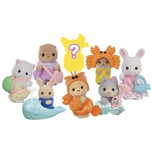 2026 Ultimo Bestseller Originale Senbeier Family Baby Sea Friends Series Blind Bag Blind Box Decorazione Moda Materiale Floccato - Product Image 3