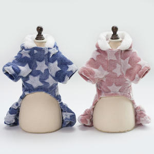 प्यारा स्टार डिजाइन कुत्ते पजामा पिल्ला कपड़े नरम फाइबर गुणवत्ता राजकुमारी कुत्ते पायजामा टेडी भालू मखमल कुत्ता कपड़े नींद - Product Image 6