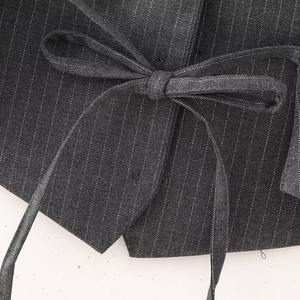 <span class=keywords><strong>Chaleco</strong></span> a Rayas con Lazo Decorativo para <span class=keywords><strong>Mujer</strong></span>, Novedad de Otoño, Venta al por Mayor - Product Image 4