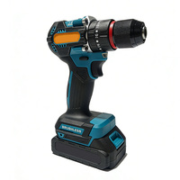 Perceuse-visseuse à percussion sans fil 21V, moteur sans balais, vitesse variable, avec lumière LED, bricolage, OEM personnalisable