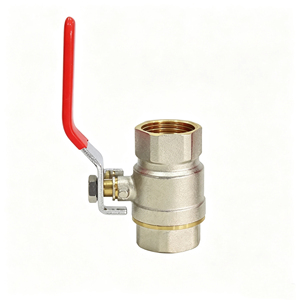 Copper Fixed Ball Manual Water/Gas Control Double Female-Male Threaded High-Temperature On-Off Valves - Product Image 1