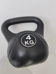 Factory Direct Premium Black PE+Cement 2-20kg Kettlebell Set High Quality <b>Free</b> <b>Weights</b> for Sport & Home Fitness - Product Image 3