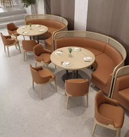 Combinaison personnalisée de canapé, table et chaises en rotin tressé pour restaurant, café ou boutique sur le thème de l'Asie du Sud-Est – Collection XY Western Restaurant