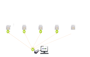 Kotak Data 2.4g Sistem Monitor fotovoltaik nirkabel untuk seri Sg Inverter terhubung jaringan surya - Product Image 3
