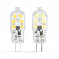 Ampoule LED G4 AC/DC 12V 1,7W 204lm SMD2835 CRI≥80 2700-6500K Bi-pin G4 Certifiée CE pour l'éclairage intérieur