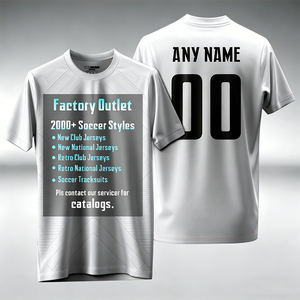 Maglia da Calcio Thailandese 25/26 con Logo, Design Classico, Maglia da Calcio Casa/Trasferta - Product Image 6