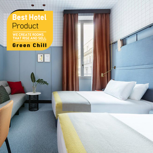 Muebles de dormitorio personalizados de madera maciza para proyectos de desarrollo de interiores de alta gama en hoteles. - Product Image 1