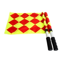 Vente directe d'usine 2 pièces drapeau d'arbitre étanche drapeau de juge de ligne de sport avec sac de rangement Match d'entraînement de Football Football Hockey