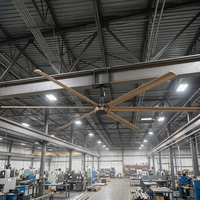 Ventilatore da soffitto MegaAir Series da 10 a 24 piedi |   Ventilatore a 6 Pale ad Alta Efficienza Energetica per Grandi Spazi: Palestre, Chiese, Centri Logistici