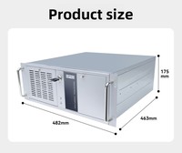 Châssis industriel VINCANWO 1U/2U/4U IPC-610, LGA1200, Intel 11e génération I5/i7/i9 2LAN, IPC embarqué standard à montage en rack