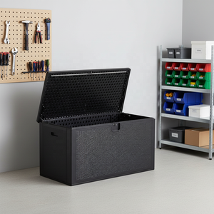 Boîte de rangement en HDPE de 99 gallons - Organisation et stockage pour meubles de patio, coussins d'extérieur, oreillers décoratifs, outils de jardin et flotteurs de piscine - Product Image 2