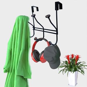 <b>Black</b> Antique Decorative Over the Door <b>Hooks</b> Coat Rack for Clothes Coat Hat Bag - Product Image 5