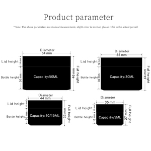 5ml 10ml <span class=keywords><strong>15ml</strong></span> 30ml chà chai Kem sơn móng tay chai rỗng bao bì bền vững tay Kem <span class=keywords><strong>container</strong></span> nhựa Jar - Product Image 6