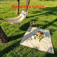 Tapis de randonnée et de voyage léger, durable, pliable, épais, imperméable, en coton, pour l'extérieur, la plage, le camping, le pique-nique, portable
