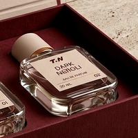 Boîte à parfum rigide de luxe personnalisée, style livre rouge magnétique, écologique, avec doublure en éponge pour cosmétiques et soins de la peau, double flacon