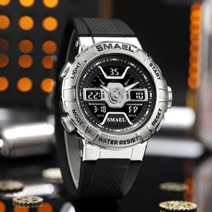 Montre numérique noire SMAEL 8067 pour homme, analogique-numérique, étanche, sport, chronographe, Relojes De Hombre - Product Image 2