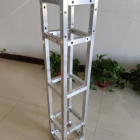 Support d'affichage en aluminium sans outil, structure carrée à connexion par boulons, assemblage rapide pour salon professionnel, vitrine de magasin