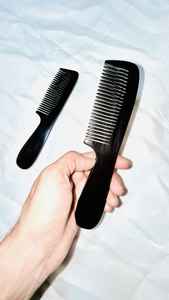 Peine de cuerno de búfalo natural para el cuidado diario del cabello, peine de dientes lisos hecho a mano para desenredar, peinar y nutrir el cuero cabelludo - Product Image 5