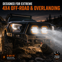 Phares de conduite à faisceau laser super lumineux 120W 230mm pour désert, dunes, VTT, UTV, buggy - Fabrication sous marque privée