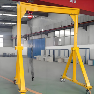 Weiyuan nhà máy bán hàng trực tiếp di động di chuyển 1-5 tấn đơn dầm giàn cần cẩu với PLC kiểm soát và 9 M nâng chiều cao - Product Image 5